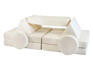 10 Piece Montessori Modular Soft Play Set | Foam Building Blocks | Sofa Chair | 3 Colour Choices