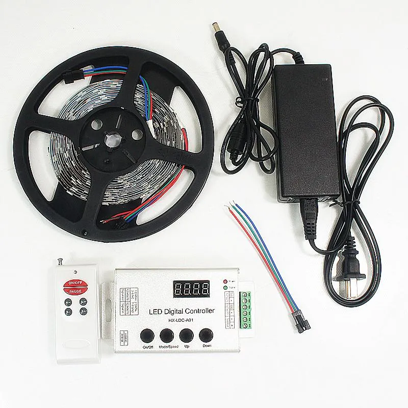 12VDC TM1914 IC Controlled Dream Color 5050 RGB Pixel LED Strip Kit 5 meters with 30LED/Mtr