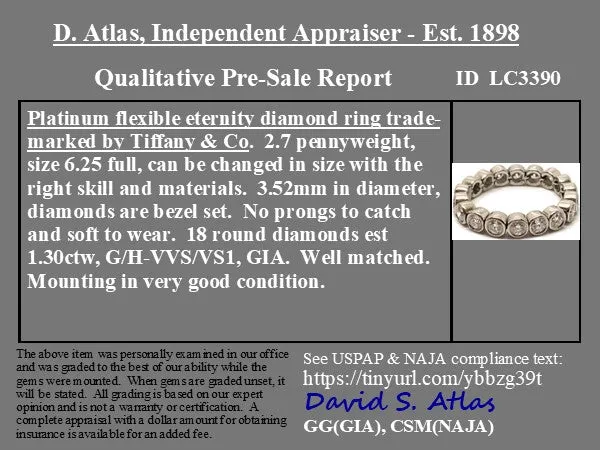 1.30ctw Jazz Flexible Diamond Band by Tiffany & Co.