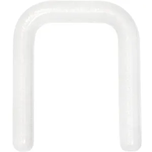 14 Gauge 5/16 Flexible Bioplast Glow Square Septum Retainer