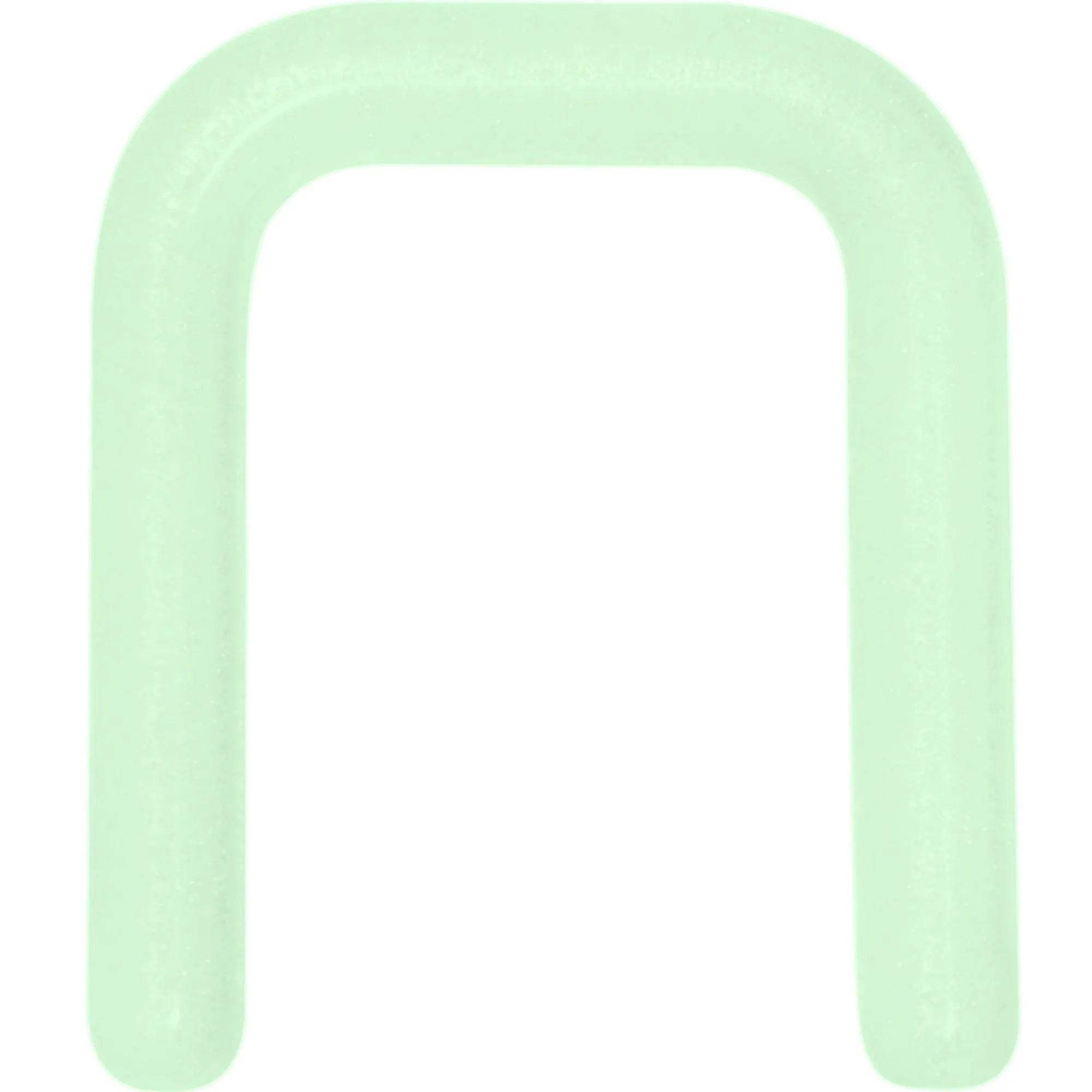 14 Gauge 5/16 Flexible Bioplast Glow Square Septum Retainer