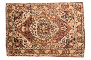 2.5x4 Antique Haji Jalili Tabriz Rug