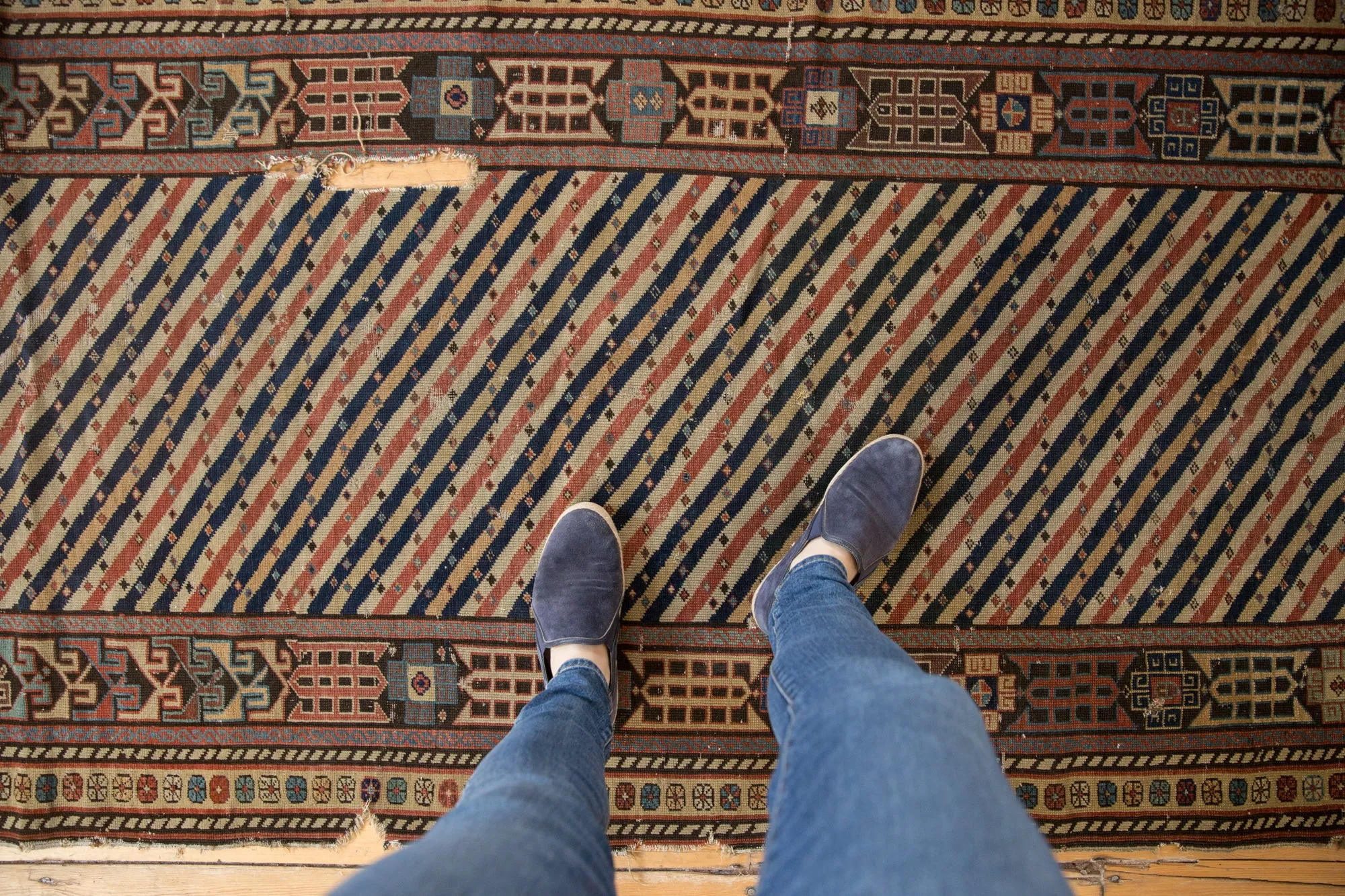 3.5x8 Antique Shirvan Rug Runner