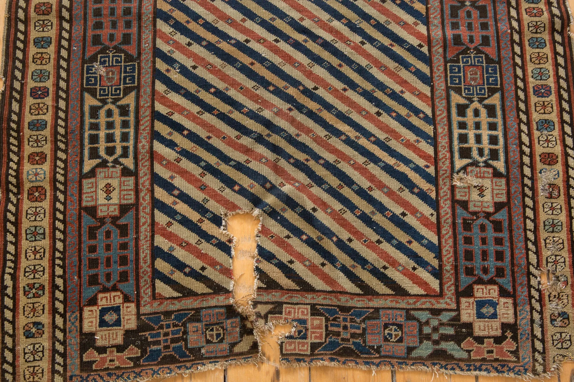 3.5x8 Antique Shirvan Rug Runner