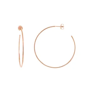 40mm x 1.2mm Hoop Post Earrings