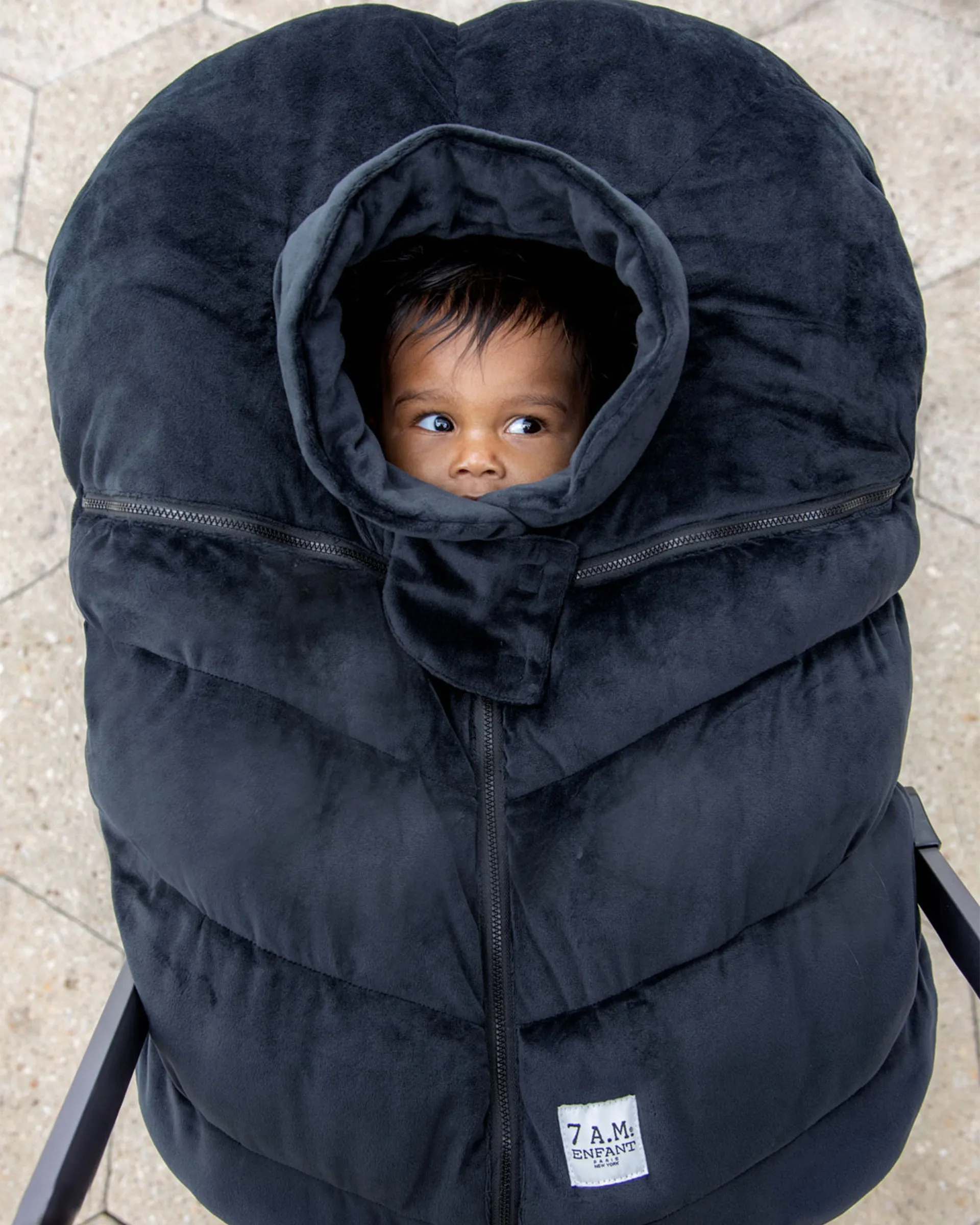 7AM Enfant Car Seat Cocoon Velour - Cotton
