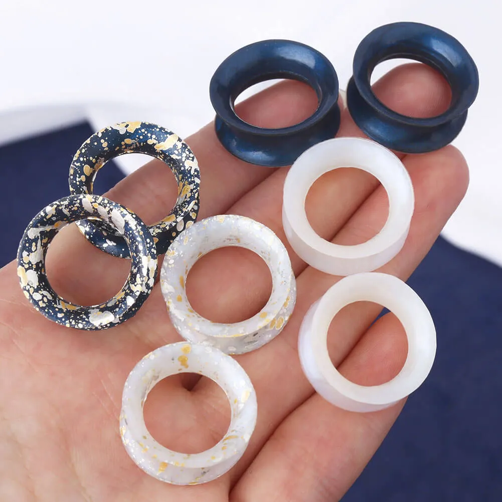 8PCS 4-25mm Thin Silicone Stretched Ear Plugs Tunnels