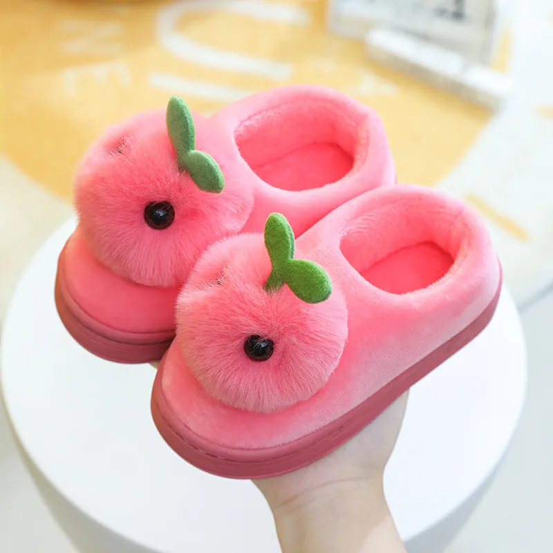 Adorable & Cozy: 3D Plush Baby Slippers!