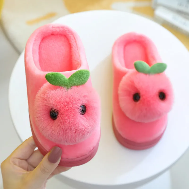Adorable & Cozy: 3D Plush Baby Slippers!