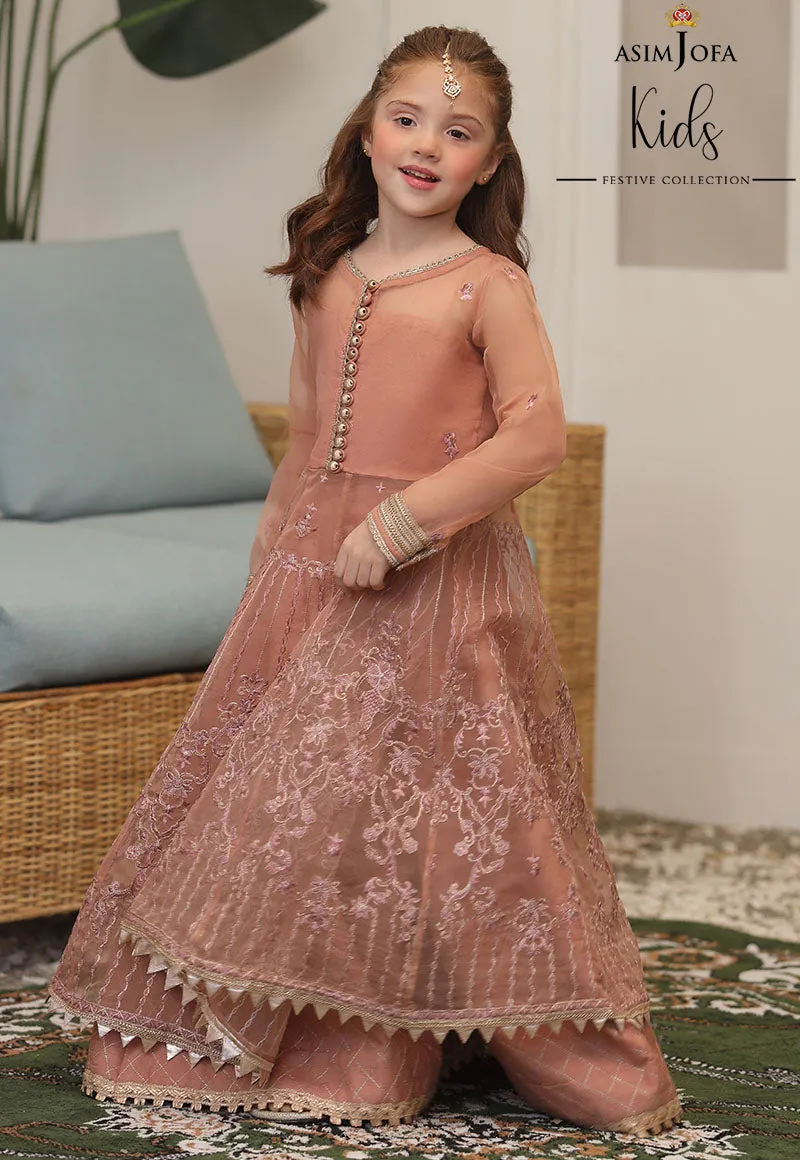 AJKF-14   | Asim Jofa Kids Festive Collection 2022 | Stitched RTW Organza Suit
