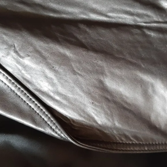 ANDREW MARC leather brown chic belted jacket buttery soft belted zip jacket sz S