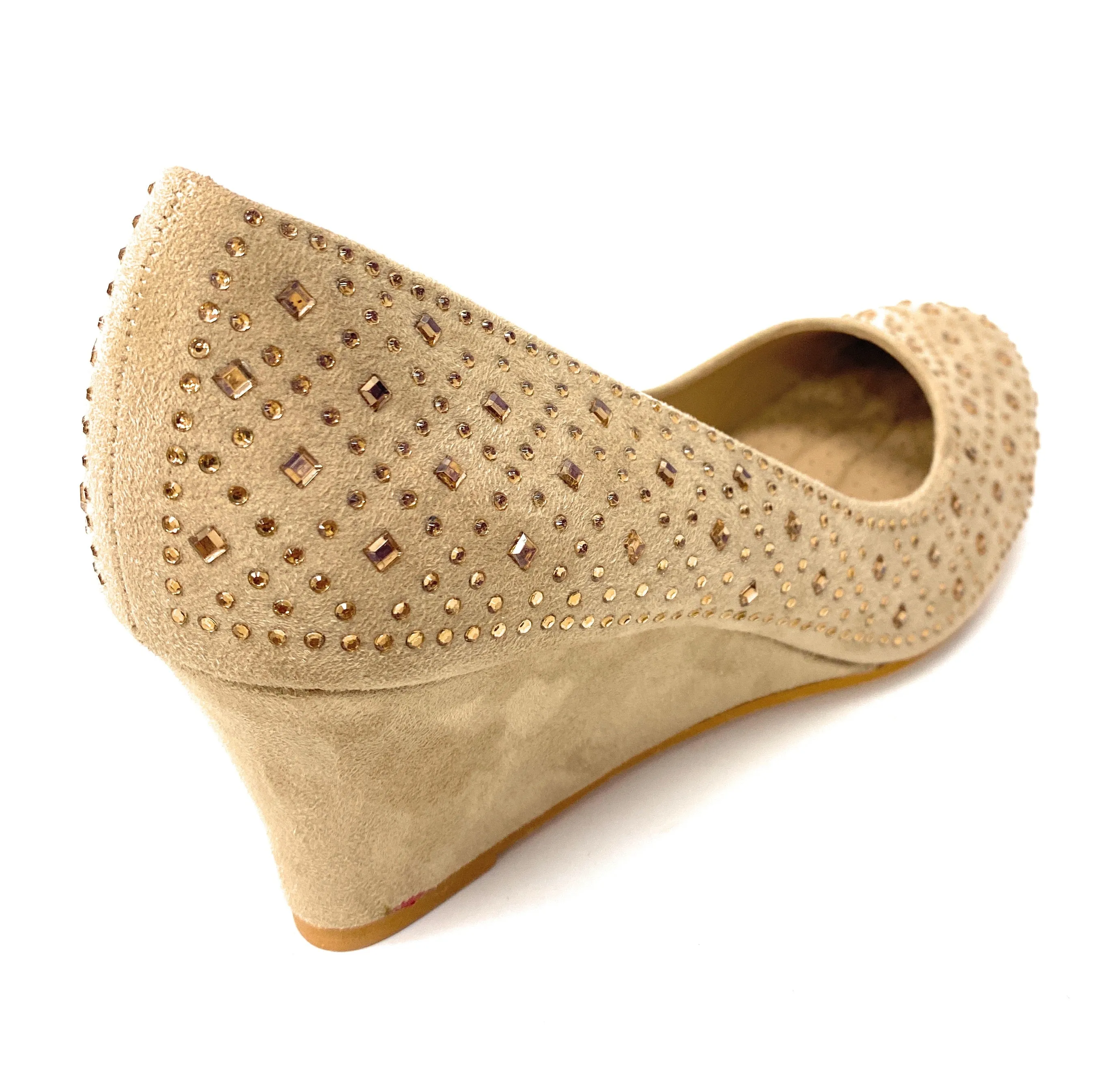 ANNA YIELD-7 Taupe Suede