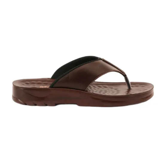 ARSFT Adaptation Men's PU Soft Slippers - Article 5101 (Brown)