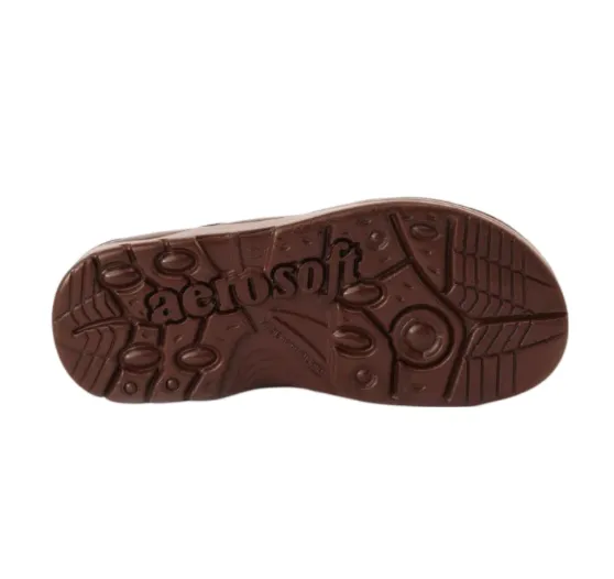 ARSFT Adaptation Men's PU Soft Slippers - Article 5101 (Brown)