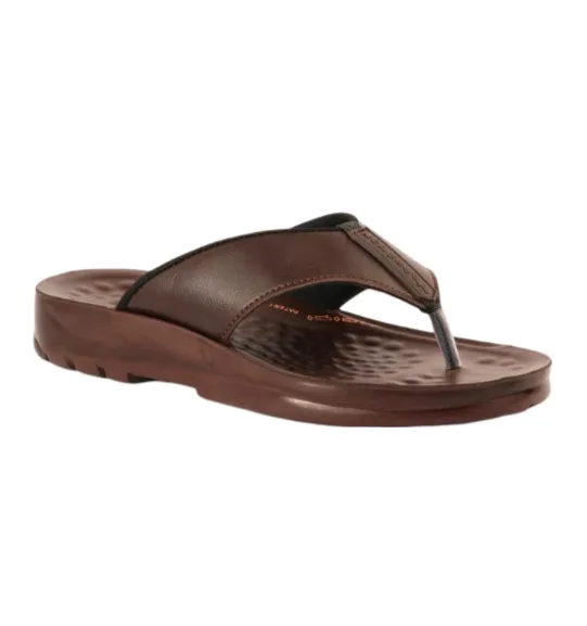ARSFT Adaptation Men's PU Soft Slippers - Article 5101 (Brown)
