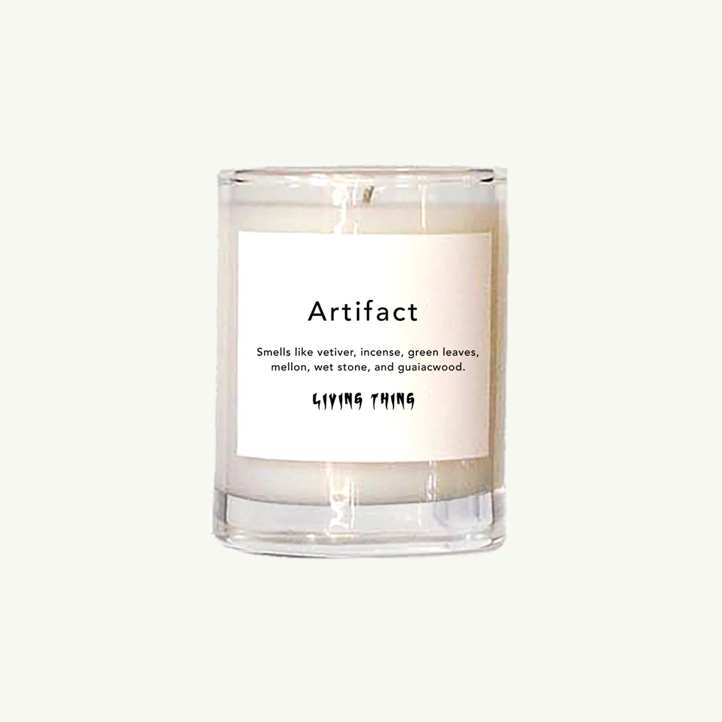Artifact Votive Candle: Vetiver, Melon   Warm Woods