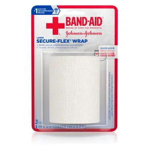 BAND-AID Brand of First Aid Products Secure-Flex Wrap, 3 Inches by 2.5 Yards