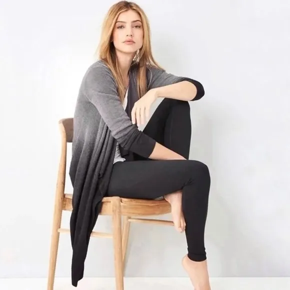 BAREFOOT DREAMS Chic Lite Gray Bamboo Ombre Cardigan S/M