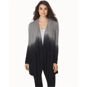 BAREFOOT DREAMS Chic Lite Gray Bamboo Ombre Cardigan S/M