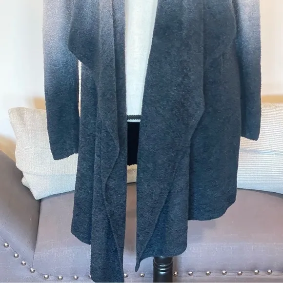 BAREFOOT DREAMS Chic Lite Gray Bamboo Ombre Cardigan S/M