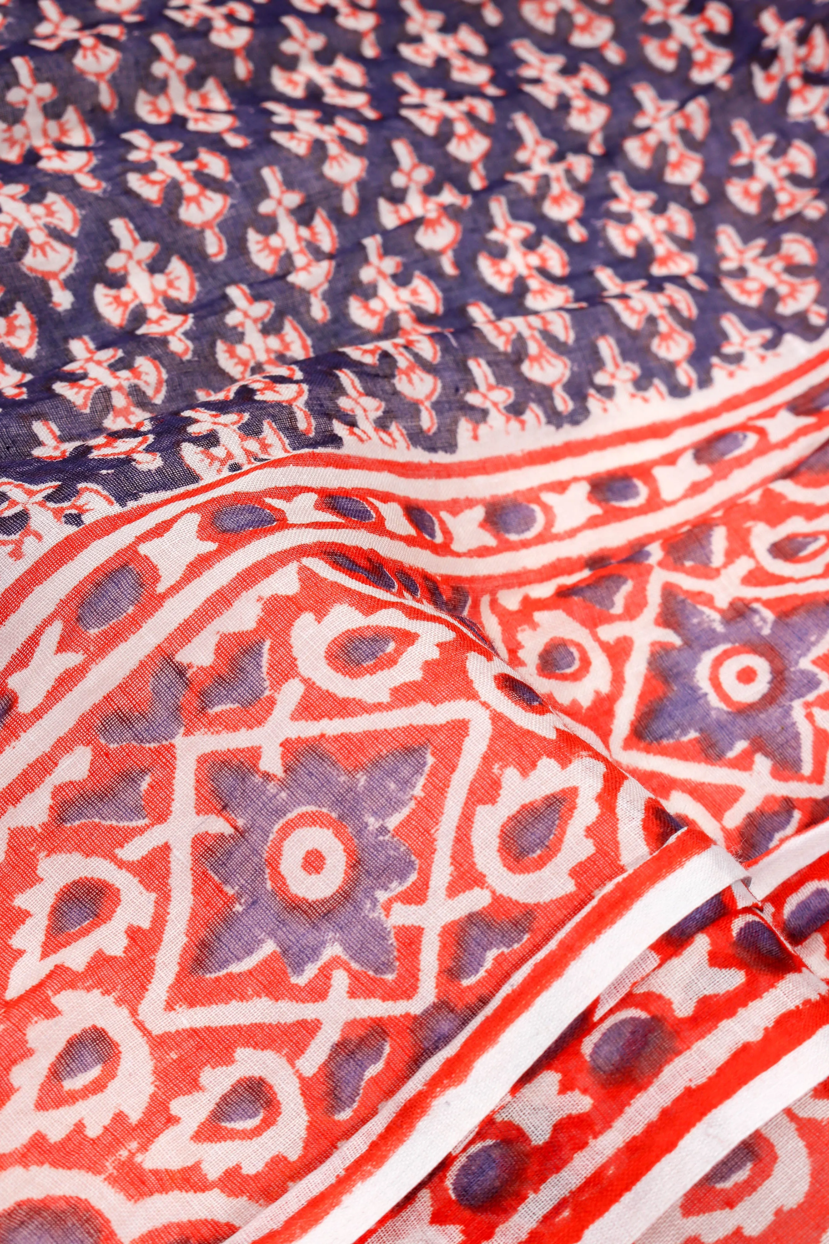 Batik Gauze Peasant Dress