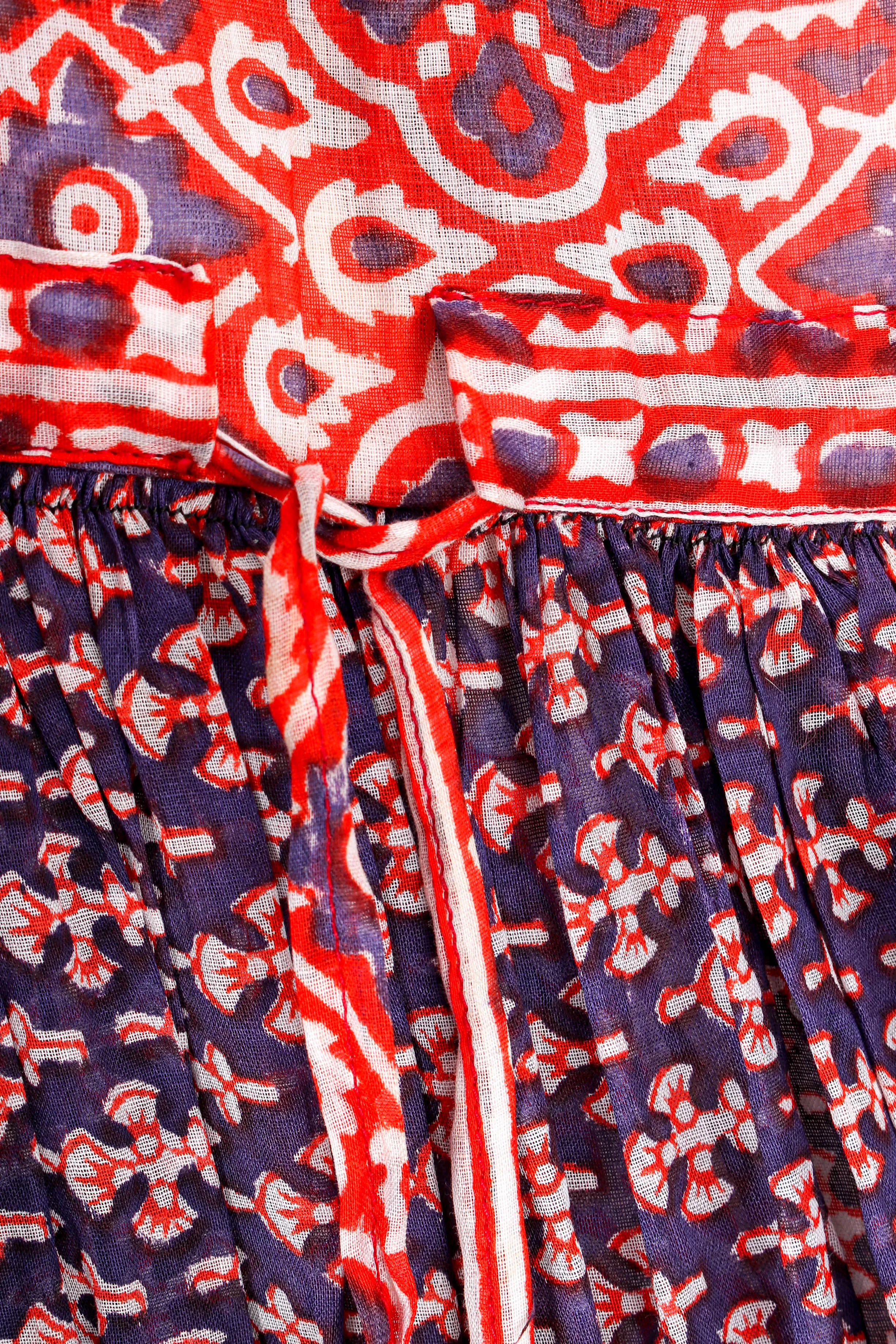 Batik Gauze Peasant Dress