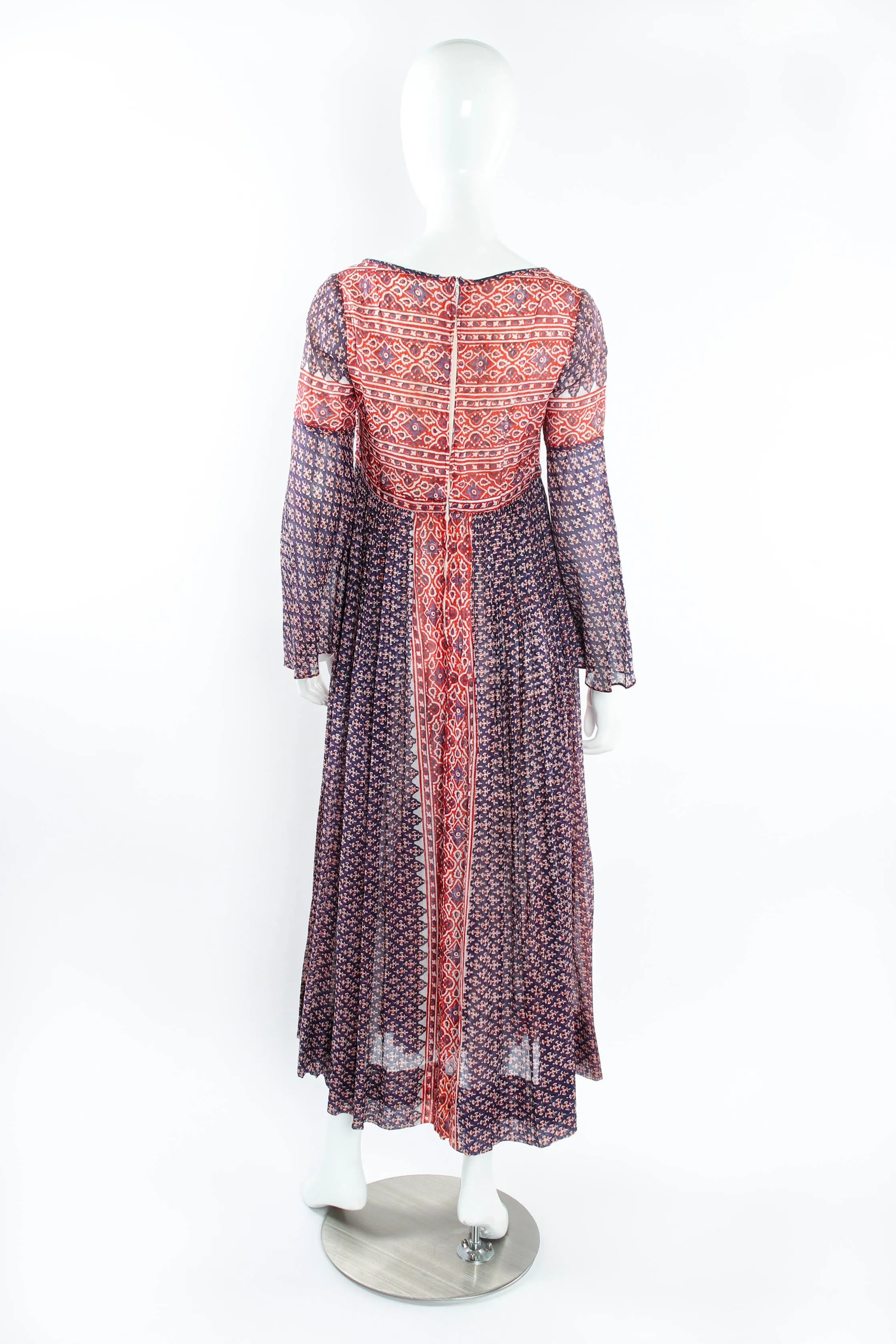 Batik Gauze Peasant Dress