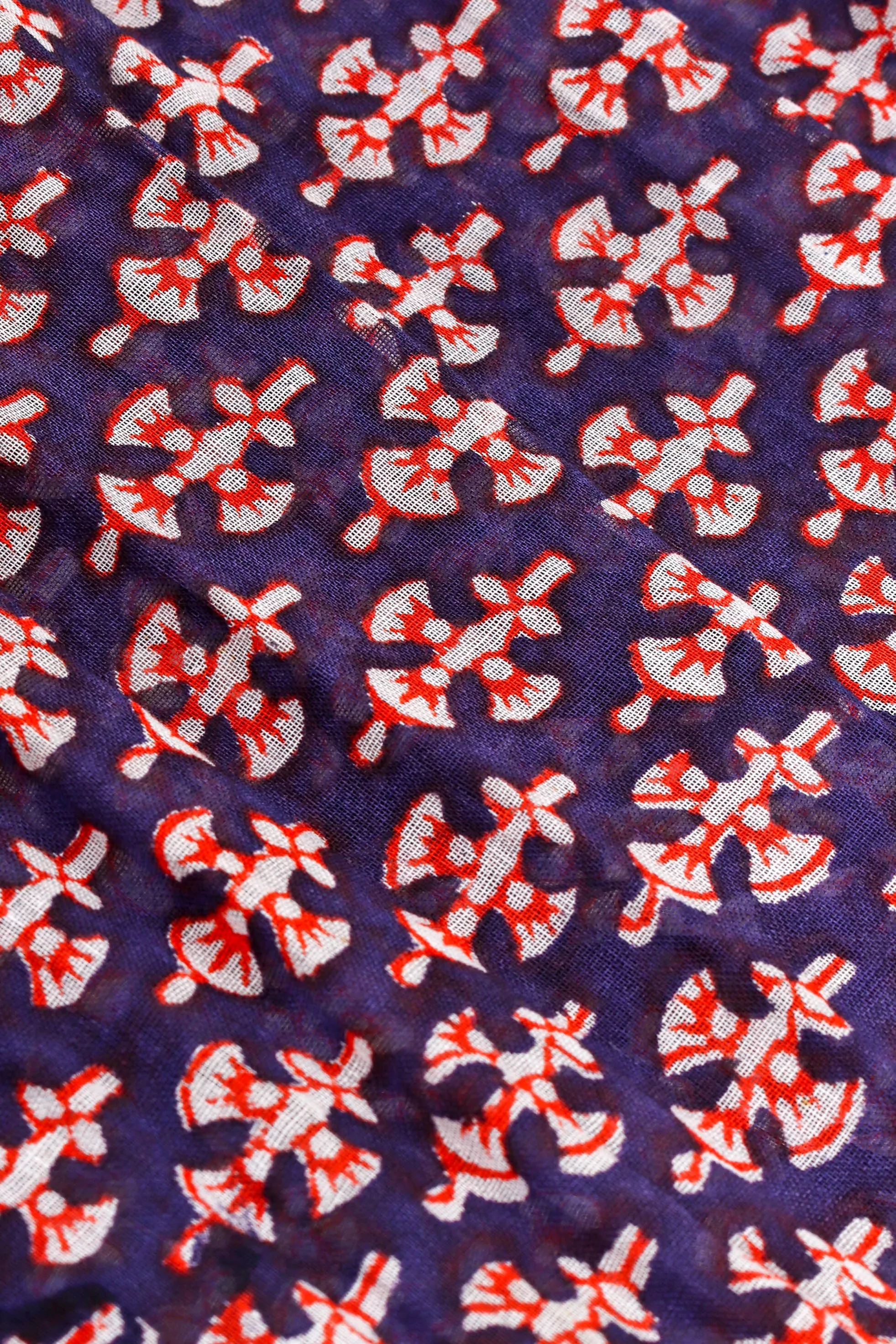 Batik Gauze Peasant Dress