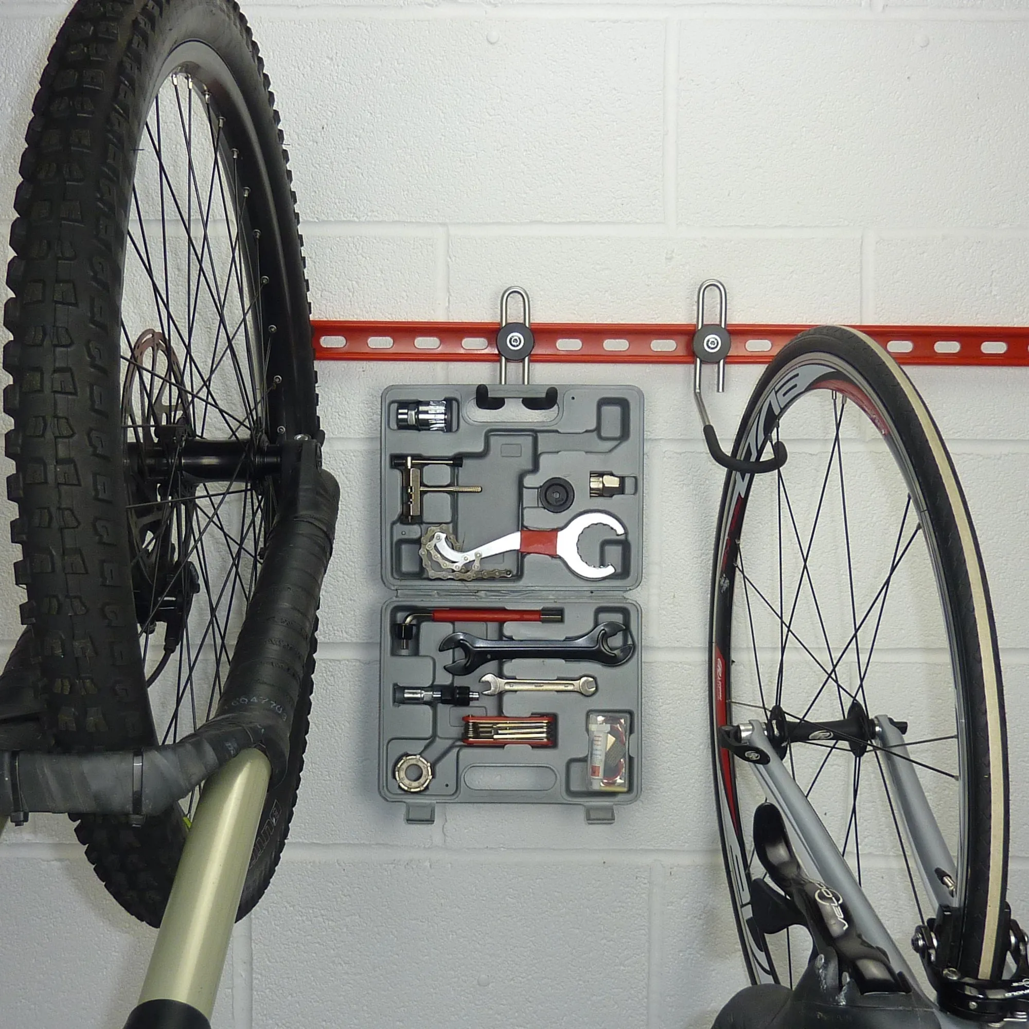 Bike Wall Hooks - extra GearHooks® for bikes, backpacks, helmets, tools and spare parts.