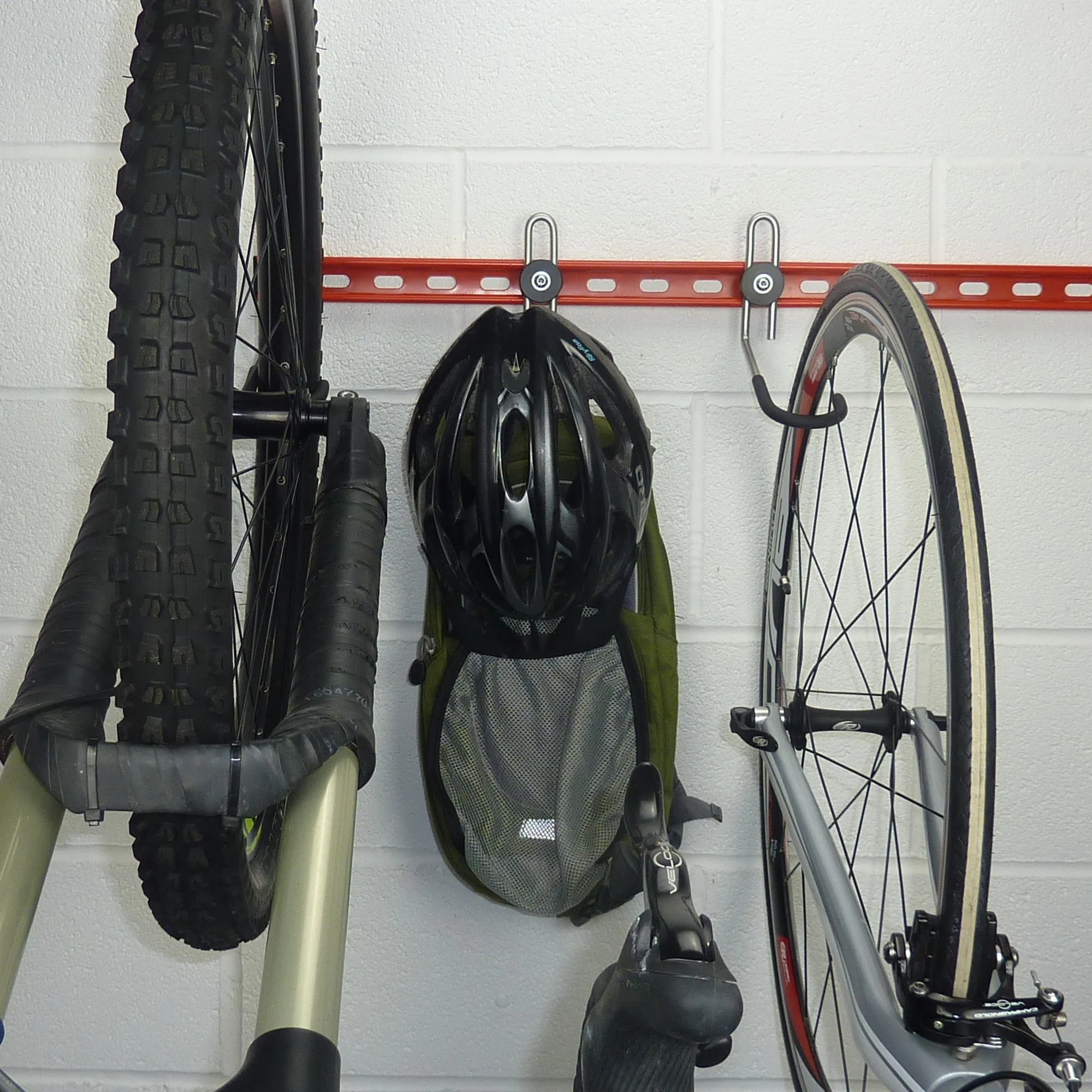 Bike Wall Hooks - extra GearHooks® for bikes, backpacks, helmets, tools and spare parts.