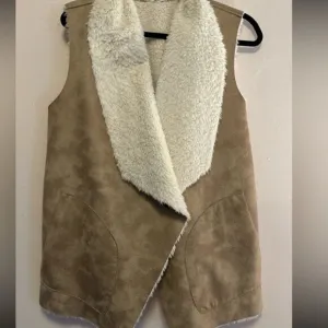 Bit &amp; Bridle Faux Suede Womens Vest Size MD