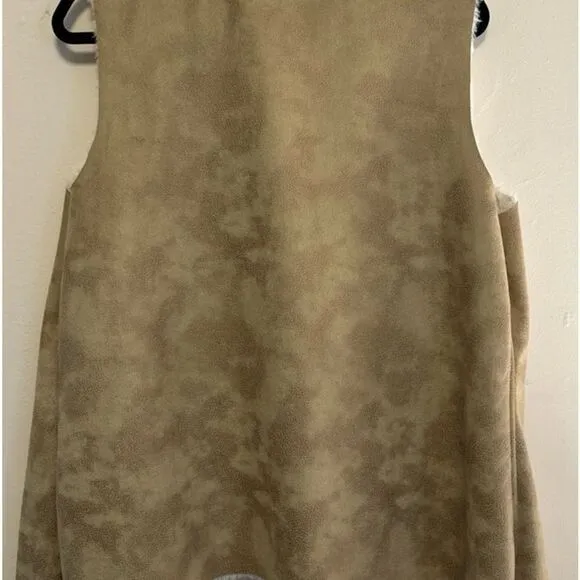 Bit &amp; Bridle Faux Suede Womens Vest Size MD