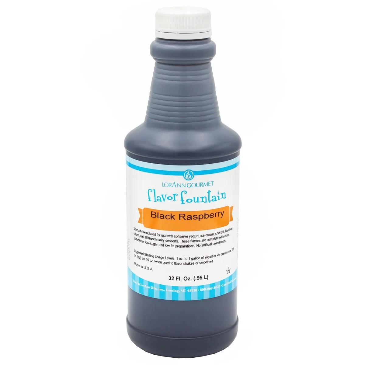 Black Raspberry Flavor Fountain - 4 oz. - 32 oz. - Ice Cream and Beverage Flavors - LorAnn Oils - Canadian Distribution