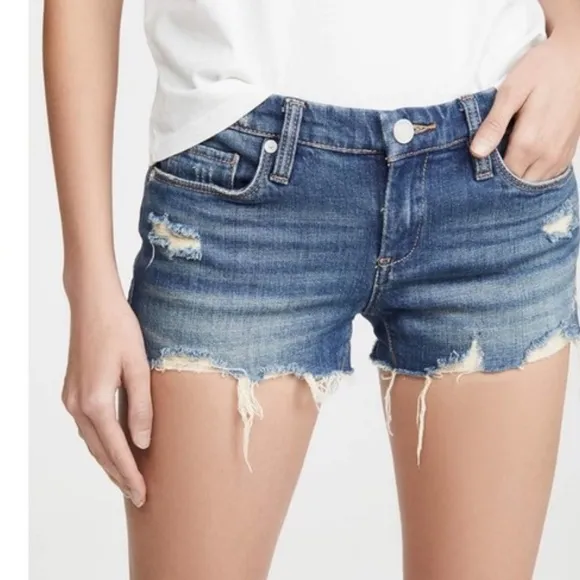 Blank nyc the Astor cut off shorts distressed NWT blue