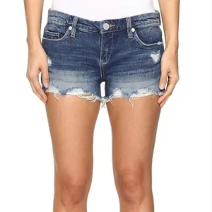 Blank nyc the Astor cut off shorts distressed NWT blue