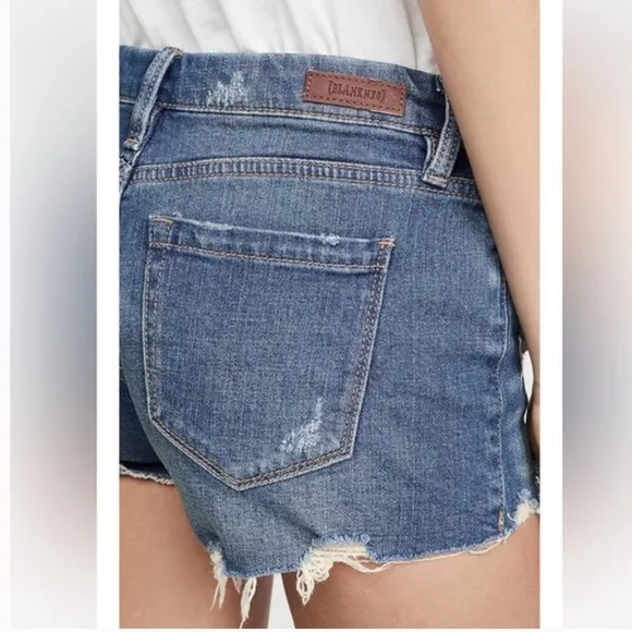 Blank nyc the Astor cut off shorts distressed NWT blue