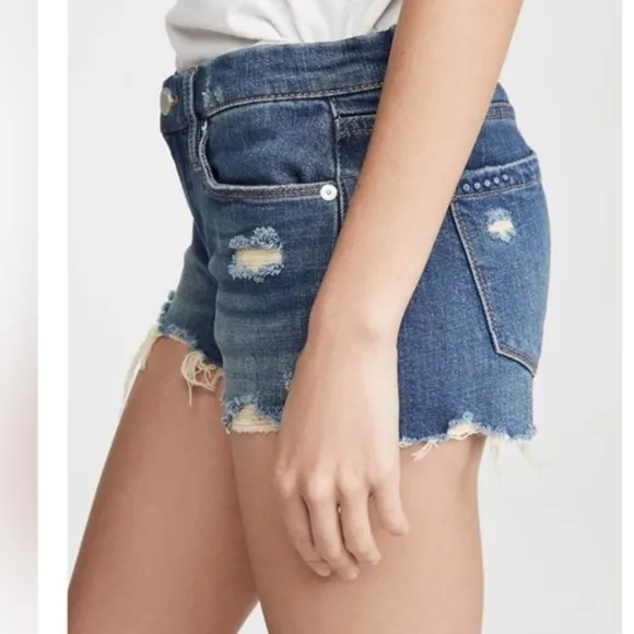 Blank nyc the Astor cut off shorts distressed NWT blue