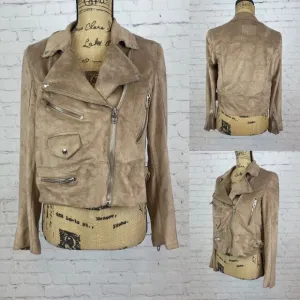 (BLANKNYC) Vegan Suede Zipper Details Jacket