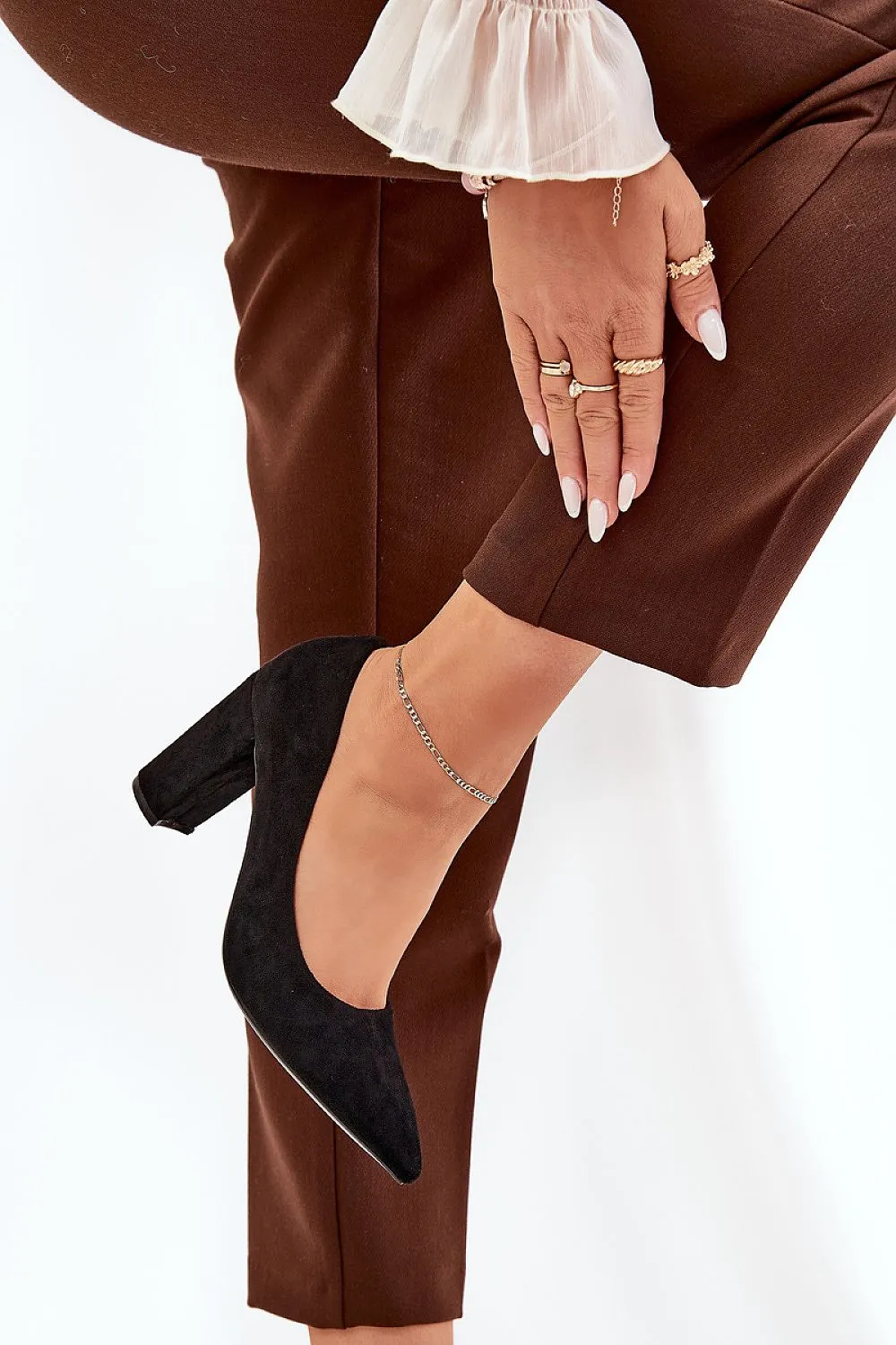 Block heel pumps Step in style