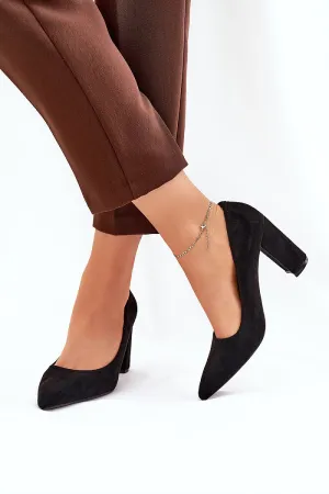 Block heel pumps Step in style