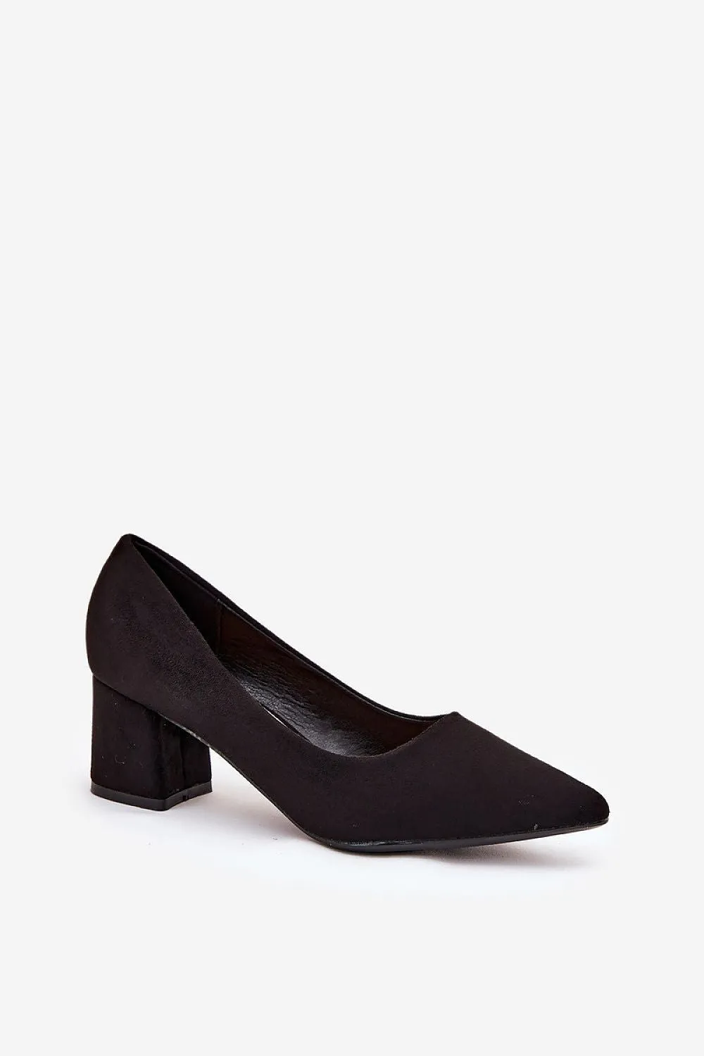 Block heel pumps