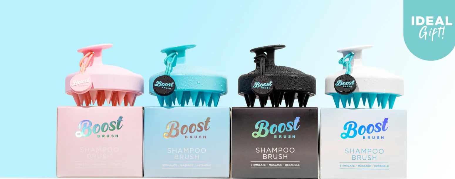 Boost Brush - A soothing scalp massager & easy breezy detangling