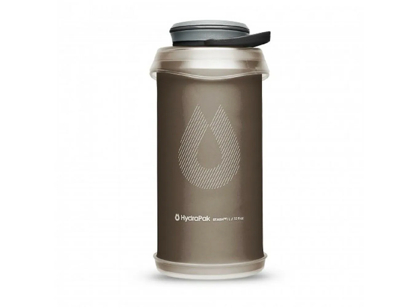 Botella De Hidratación Flexible Stash Bottle 1 L Mammoth Grey Hydrapak