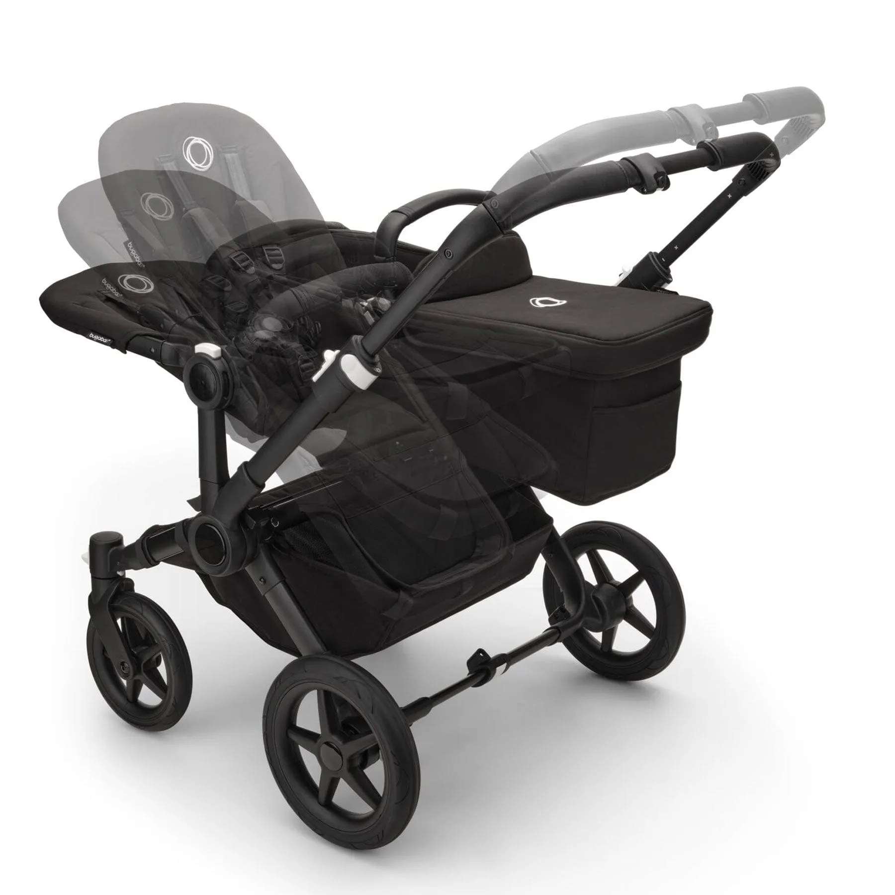 Bugaboo Donkey 5 Duo Complete Pushchair in Black/Midnight Black