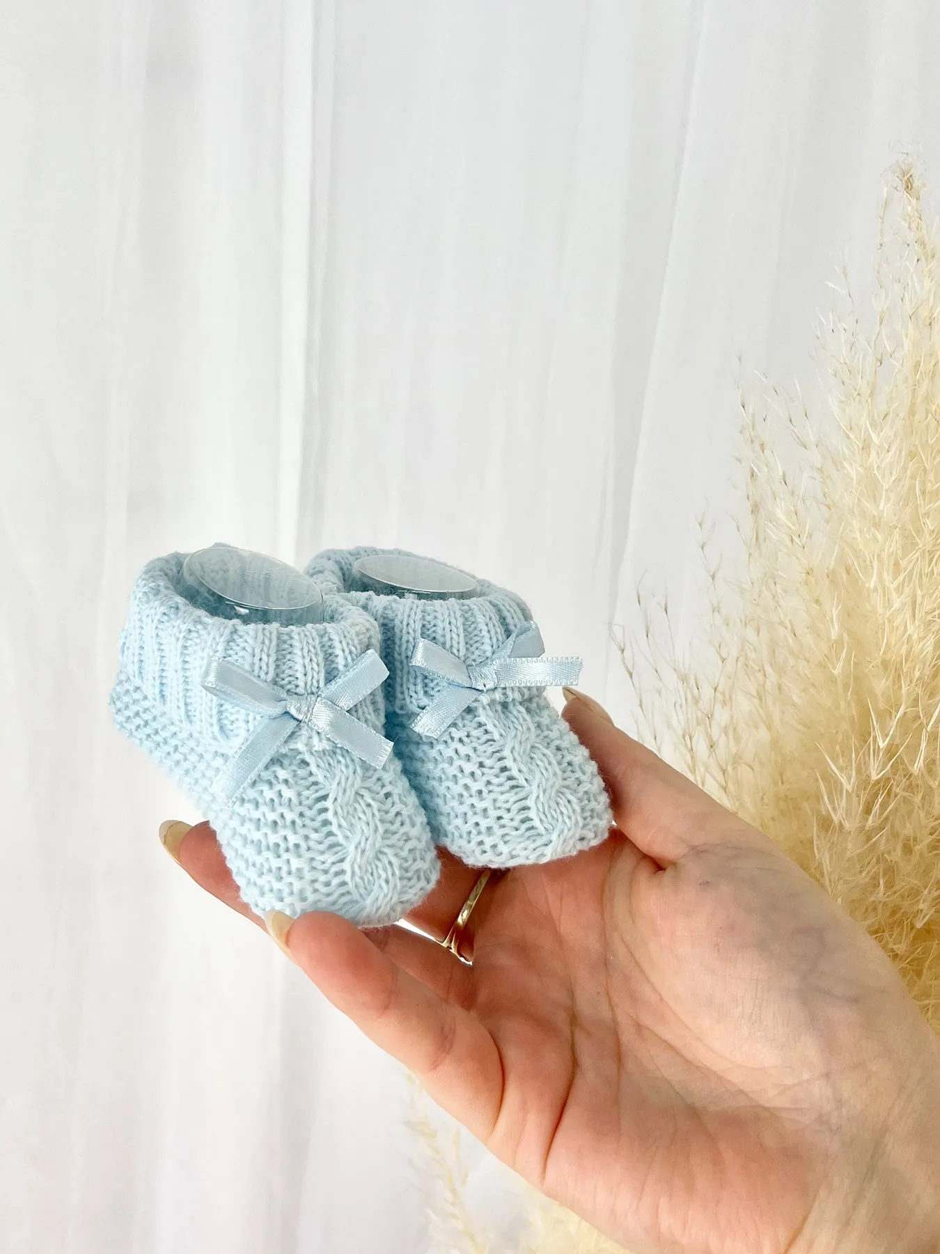 Cable Knit Baby Botties - 4 Colours