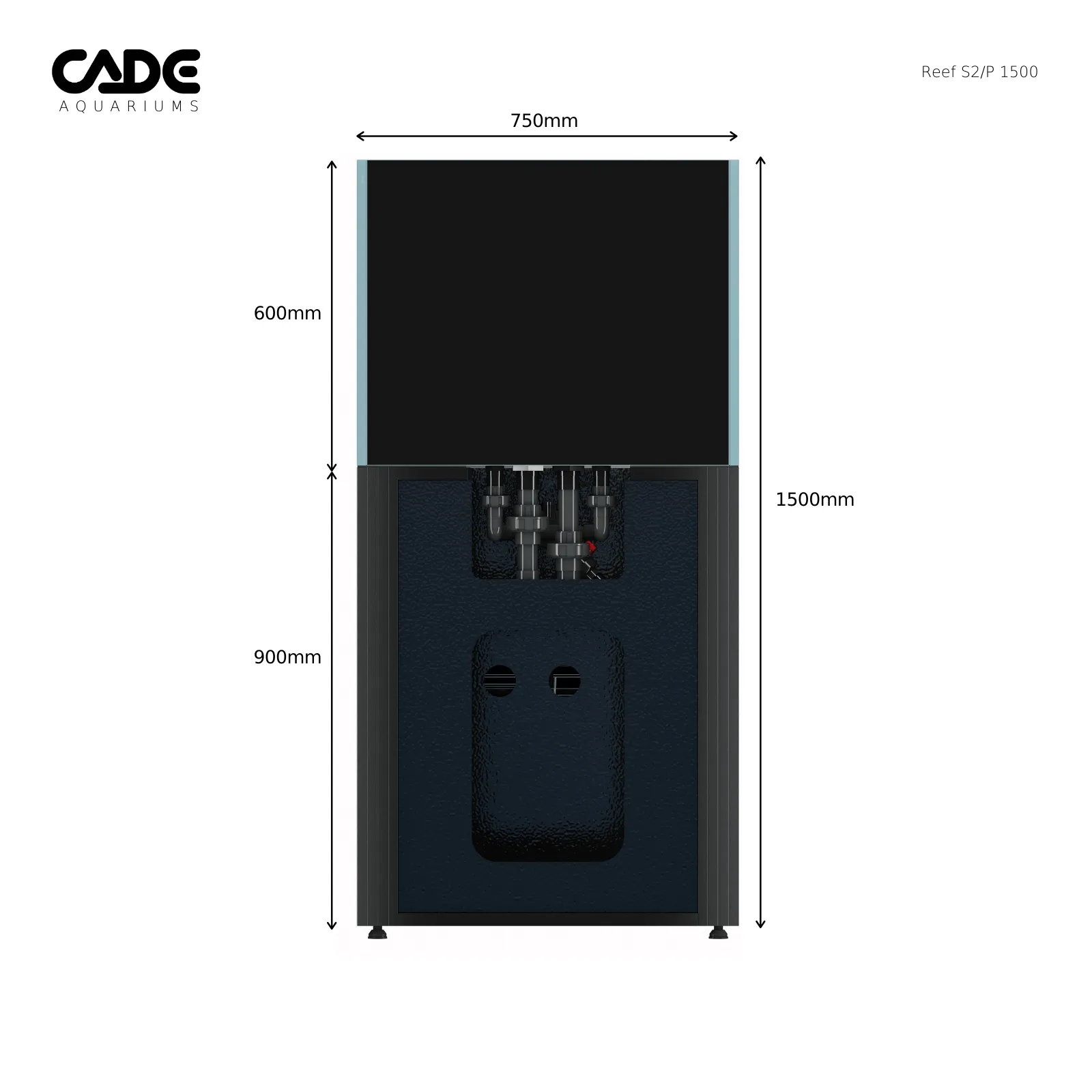 CADE Reef Peninsula S2 1500 (P1500) - Black