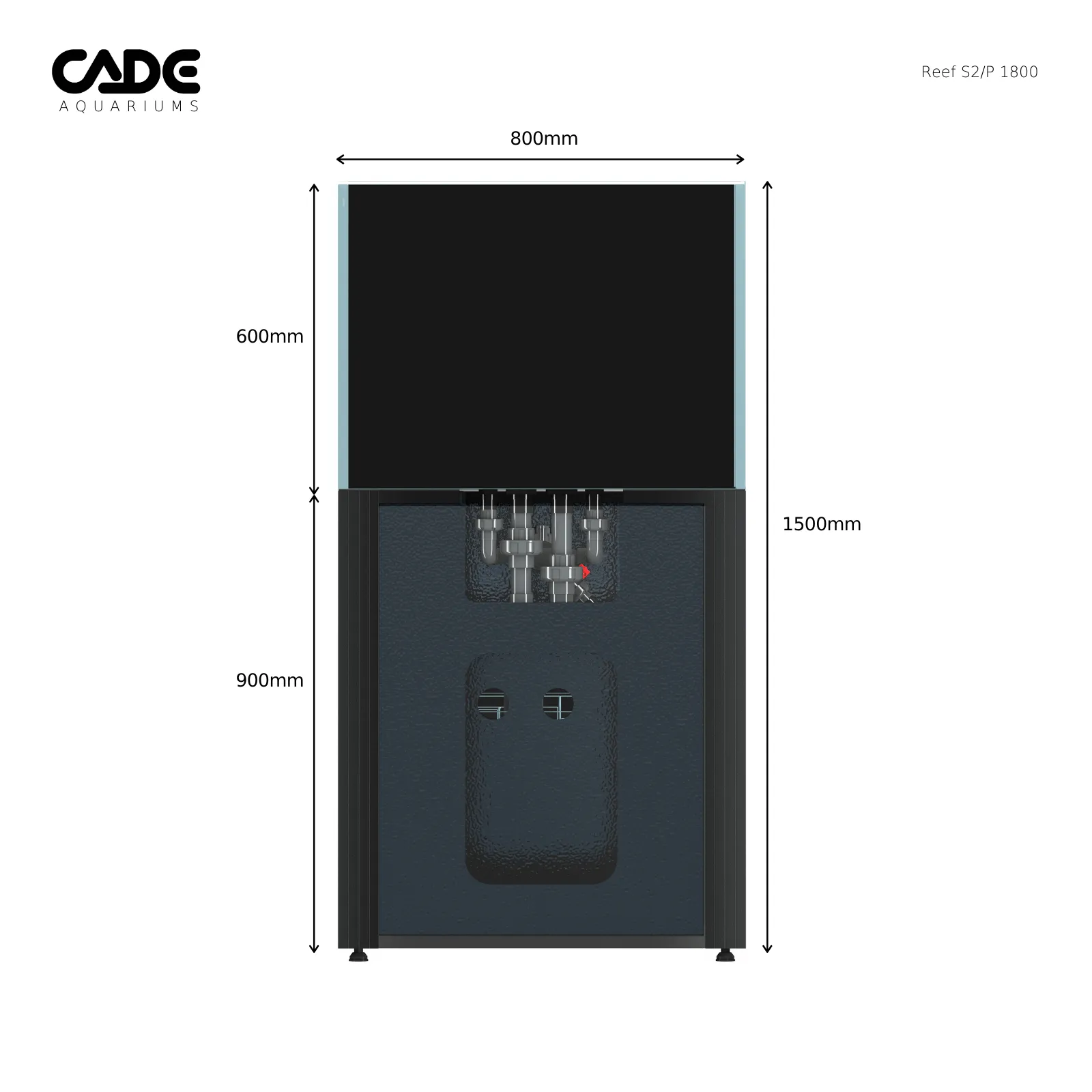 CADE Reef Peninsula S2 1800 (P1800) - Black