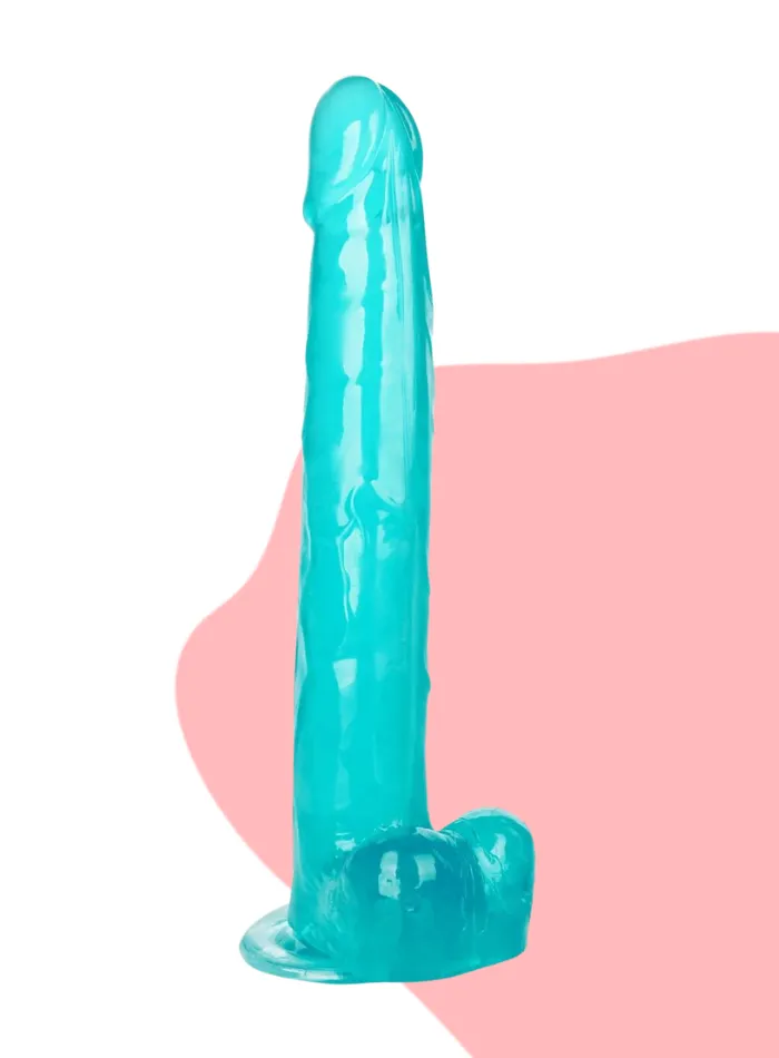 CaleXOtics SIZE QUEEN Flexible Dildo with Suction Cup and Balls