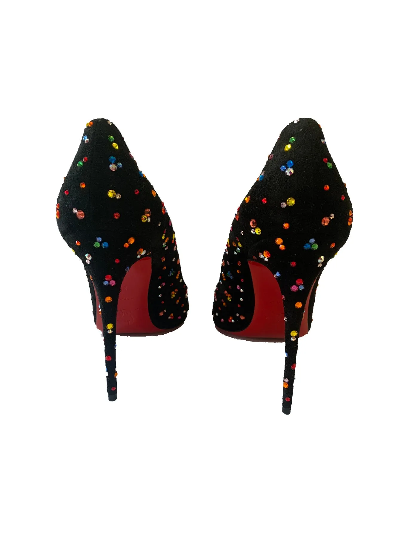 Christian Louboutin Crystal Clair De Lune Pigalle Follies 120 sz 39.5