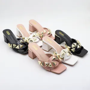 Chunky Heel Sandals: Simple & Stylish | Open Toe, Square Head Design, Outdoor Sandals